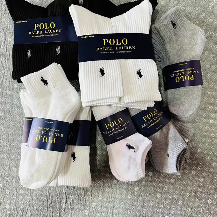 6 pairs of raff pony cotton socks