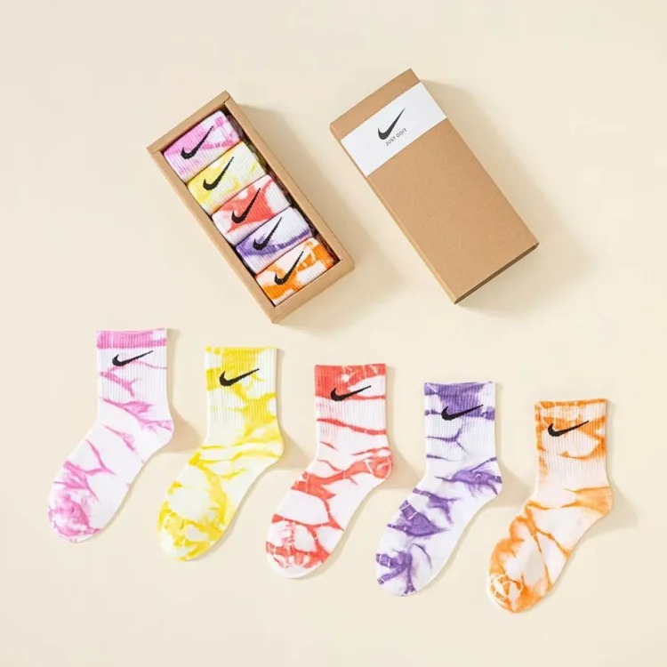 Horse towel bottom embroidery 6 pairs of original single men's socks foreign trade classic ship medium tube high tube