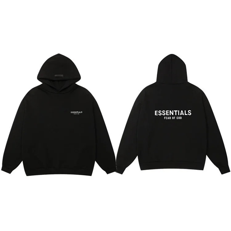 American high street trendy brand plus velvet casual couple autumn and winter heavy hooded sweatshirt for men and women