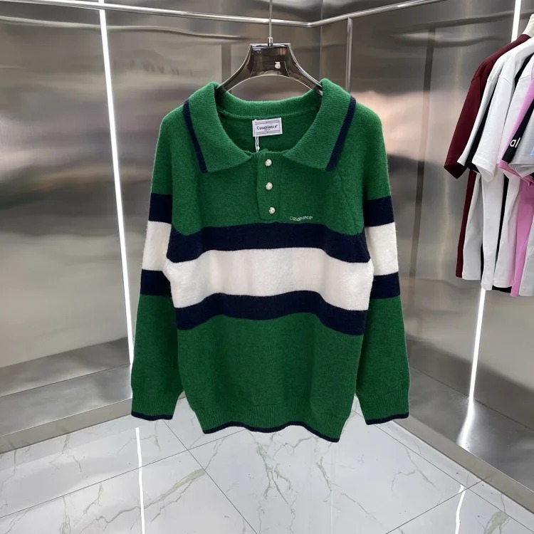 Knitted sweater short sleeve jacquard cardigan