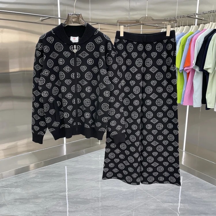 Knitted sweater short sleeve jacquard cardigan