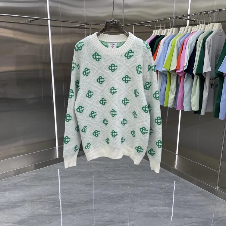 Knitted sweater short sleeve jacquard cardigan