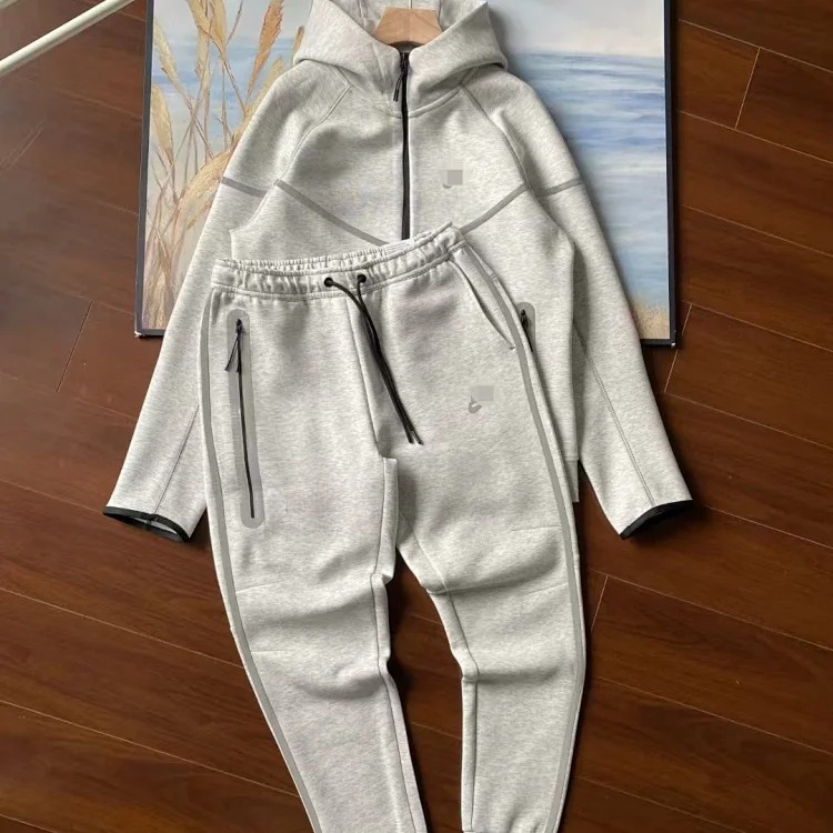 More styles available. See store categories.Reflective knitted hooded zip-up sweatshirt track jacket sweatpants FZ0754