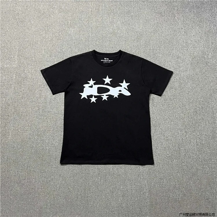 Letters classic printed casual short-sleeved tops for men and women