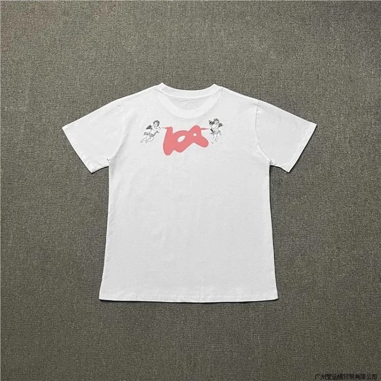 Letters classic printed casual short-sleeved tops for men and women