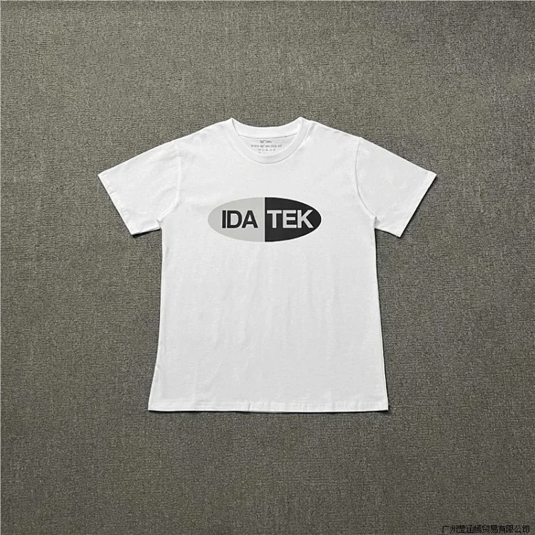 Letters classic printed casual short-sleeved tops for men and women
