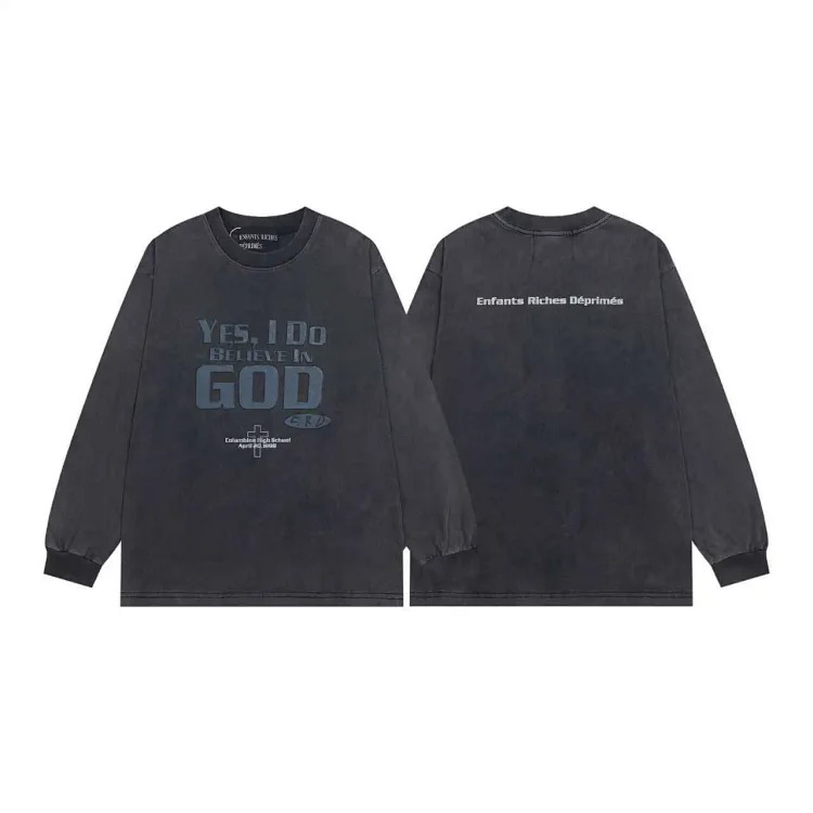 Retro character avatar printed high street long-sleeved T-shirt sweatshirt