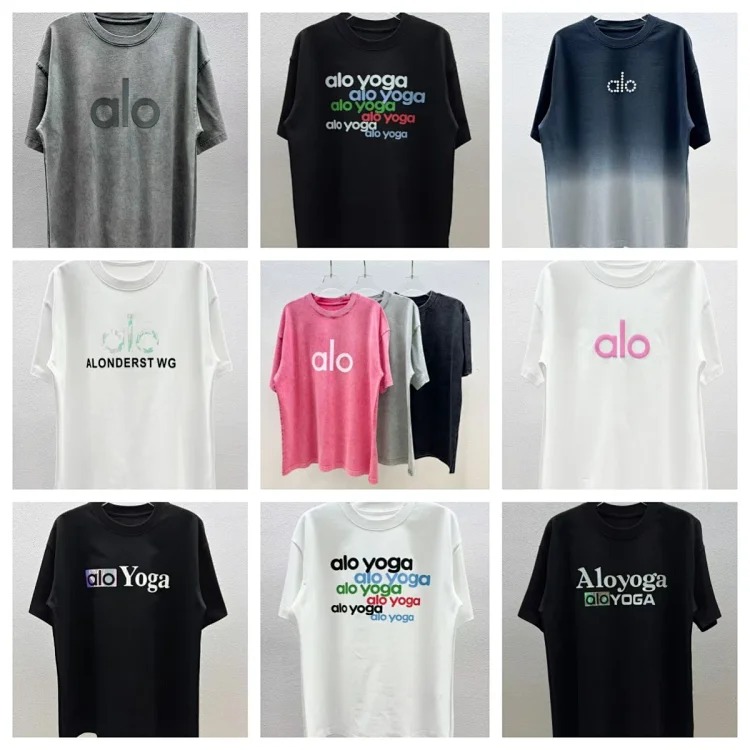 Printed right shoulder round neck short-sleeved T-shirt for men and women new summer casual all-match tops al