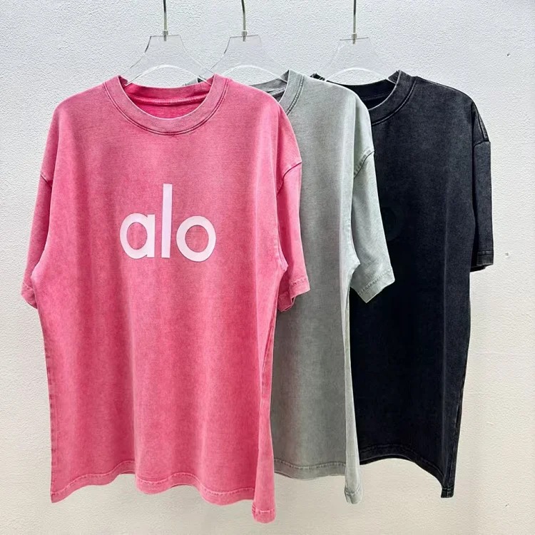 Printed right shoulder round neck short-sleeved T-shirt for men and women new summer casual all-match tops al
