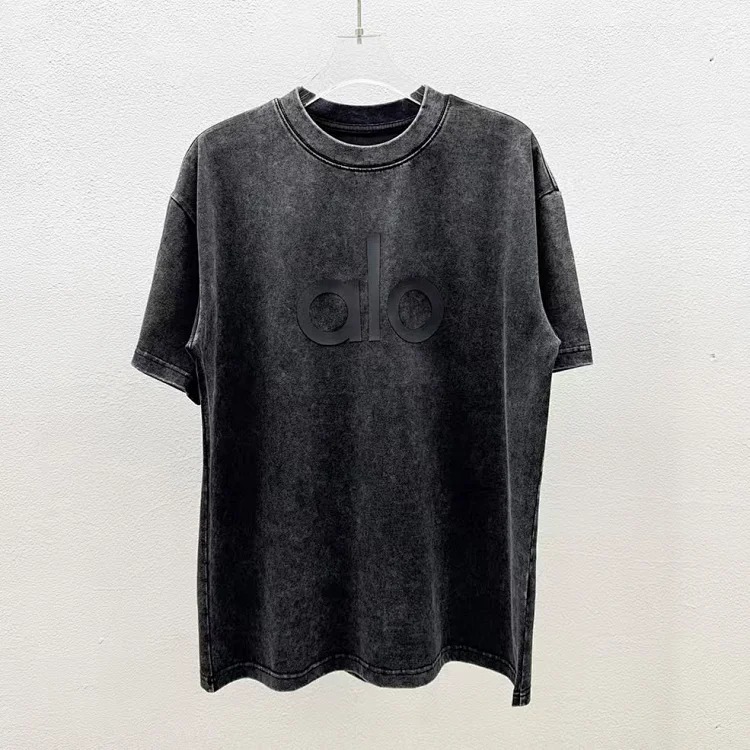 Printed right shoulder round neck short-sleeved T-shirt for men and women new summer casual all-match tops al