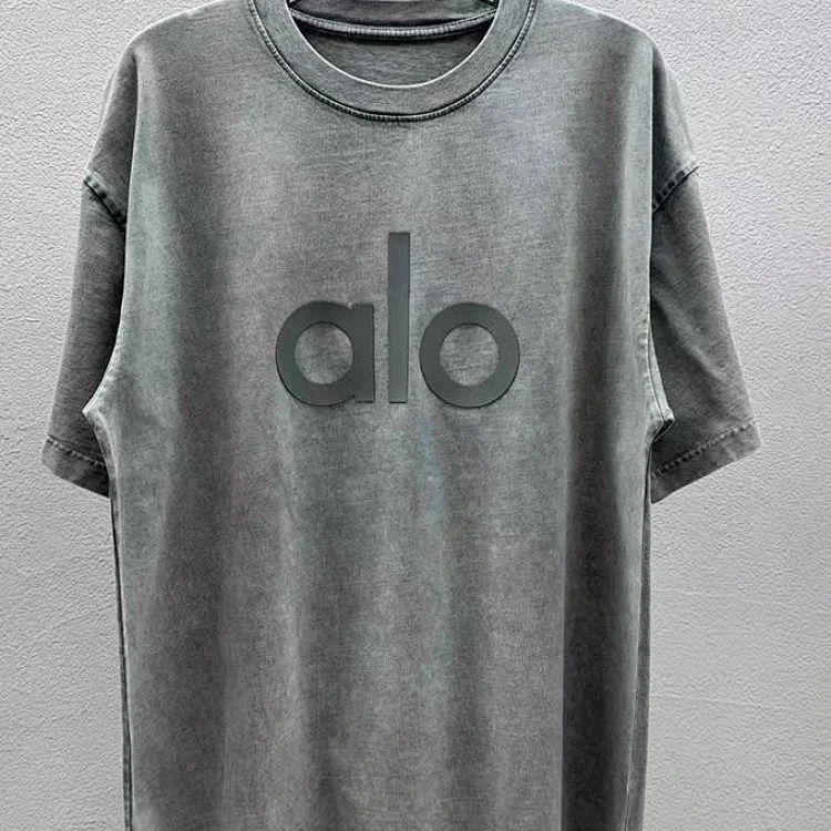 Printed right shoulder round neck short-sleeved T-shirt for men and women new summer casual all-match tops al