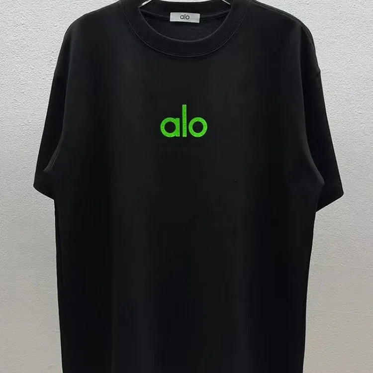 Printed right shoulder round neck short-sleeved T-shirt for men and women new summer casual all-match tops al