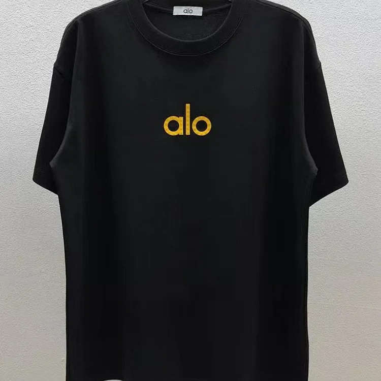 Printed right shoulder round neck short-sleeved T-shirt for men and women new summer casual all-match tops al