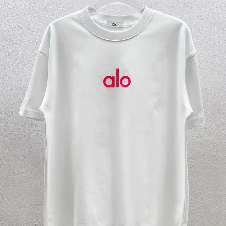 Printed right shoulder round neck short-sleeved T-shirt for men and women new summer casual all-match tops al