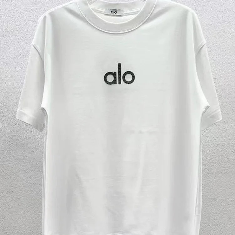 Printed right shoulder round neck short-sleeved T-shirt for men and women new summer casual all-match tops al