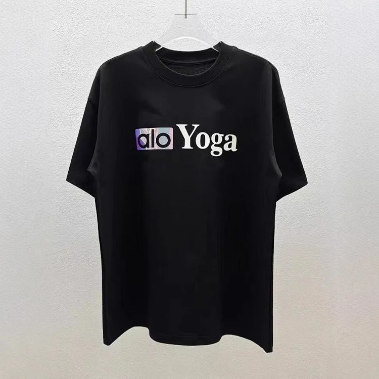 Printed right shoulder round neck short-sleeved T-shirt for men and women new summer casual all-match tops al