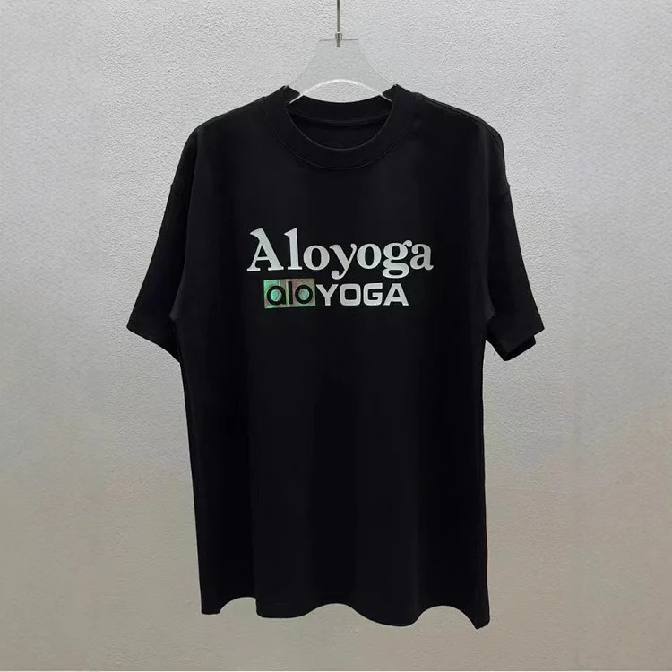 Printed right shoulder round neck short-sleeved T-shirt for men and women new summer casual all-match tops al