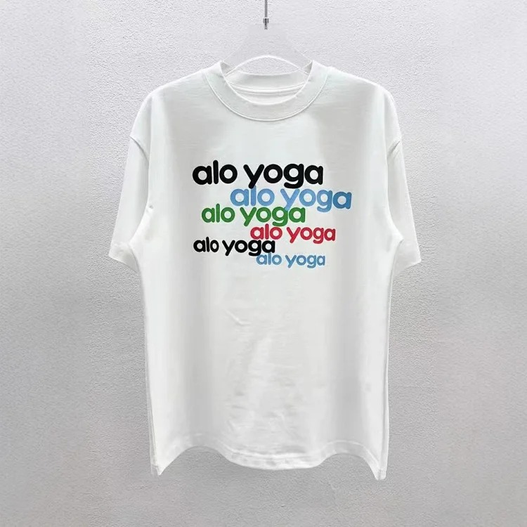 Printed right shoulder round neck short-sleeved T-shirt for men and women new summer casual all-match tops al
