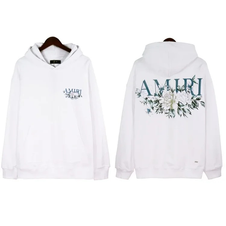 Sweatshirt with cracked letters, splashed ink and paint, graffiti embroidered hoodie, couple's jacket