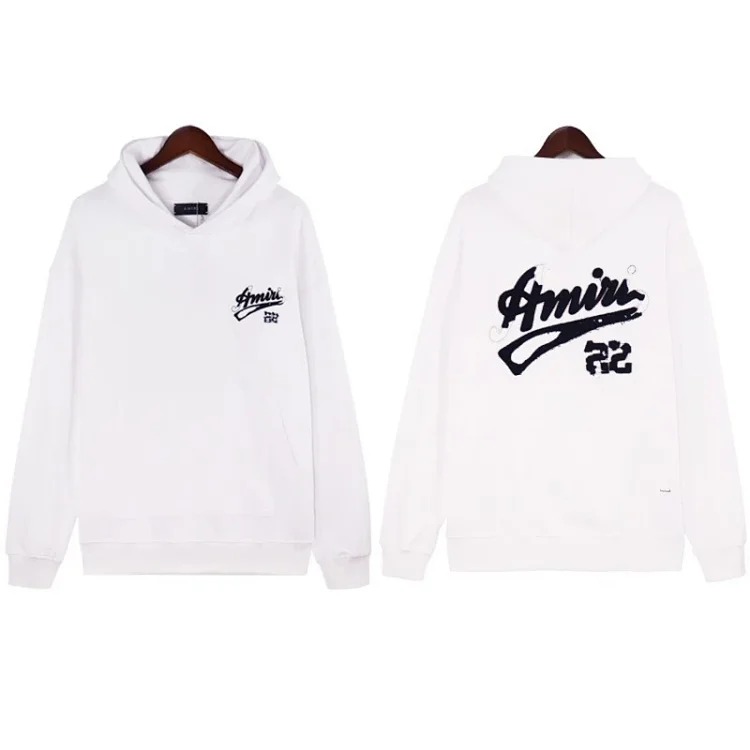 Sweatshirt with cracked letters, splashed ink and paint, graffiti embroidered hoodie, couple's jacket