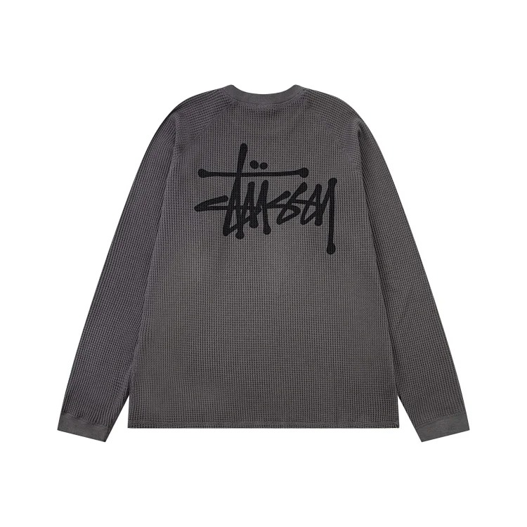 Black 8 large jacquard solid color crew neck sweater