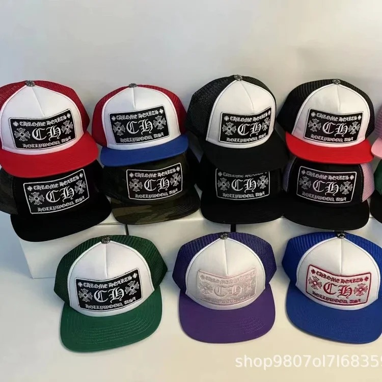 Chrome hearts American trendy brand new couple summer trucker cap sun hat wholesale in stock