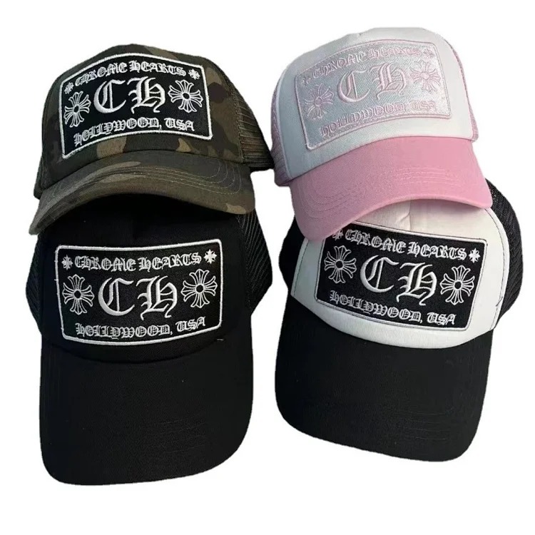 Chrome hearts American trendy brand new couple summer trucker cap sun hat wholesale in stock