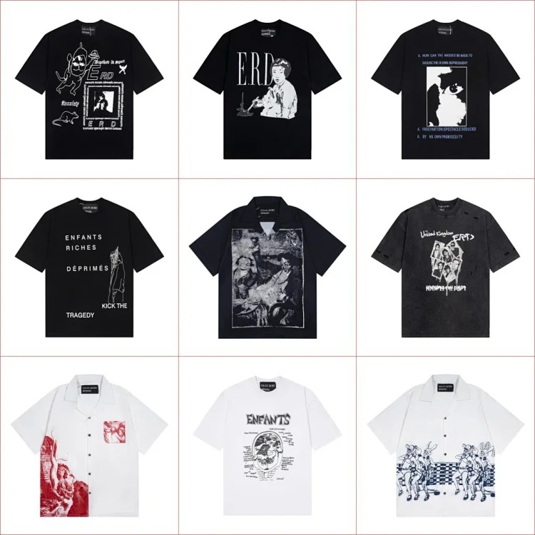 Quiet Eye Print Round Neck Short Sleeve T-Shirt