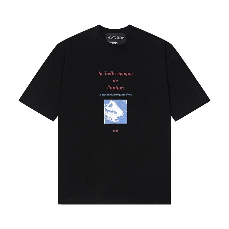 Quiet Eye Print Round Neck Short Sleeve T-Shirt
