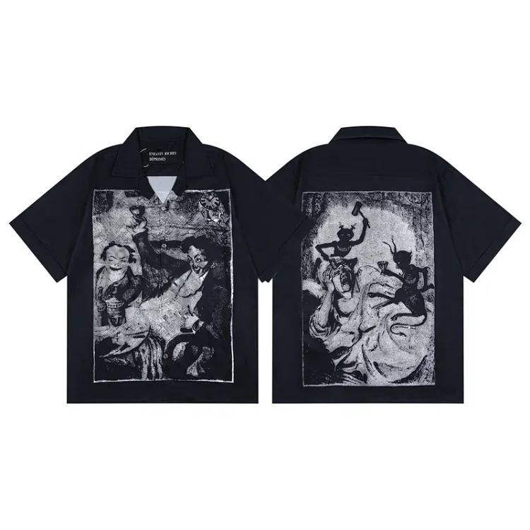 Quiet Eye Print Round Neck Short Sleeve T-Shirt