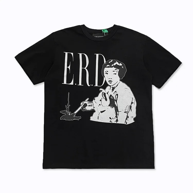 Quiet Eye Print Round Neck Short Sleeve T-Shirt