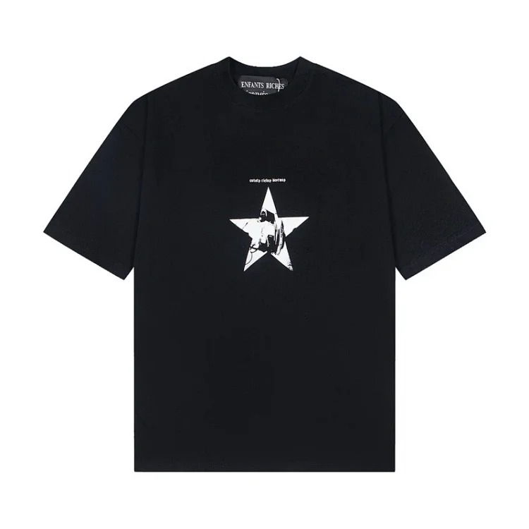 Quiet Eye Print Round Neck Short Sleeve T-Shirt