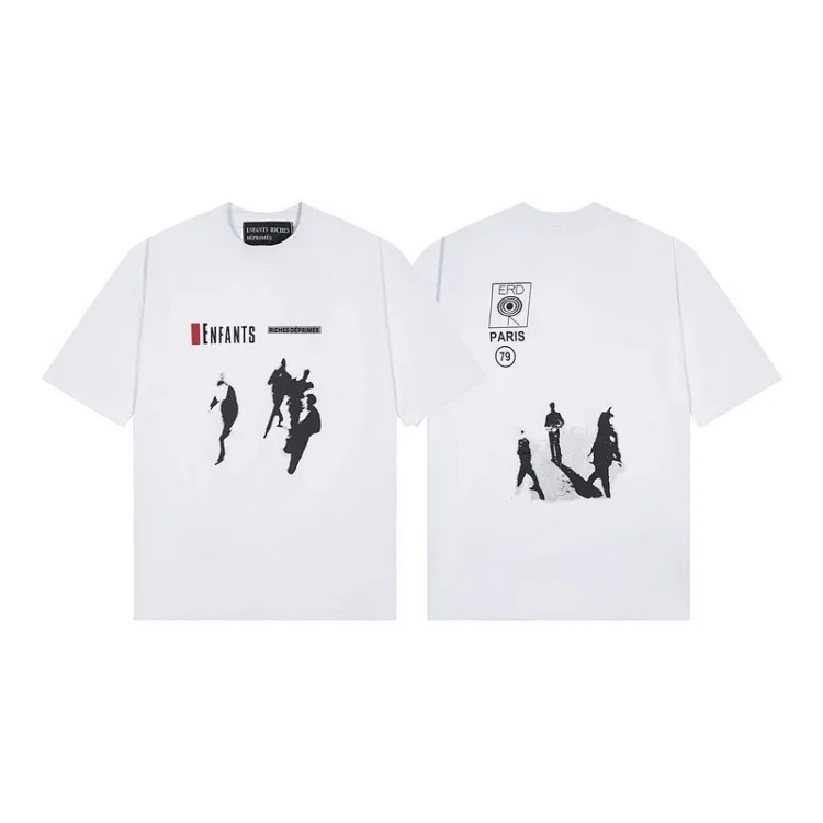 Quiet Eye Print Round Neck Short Sleeve T-Shirt