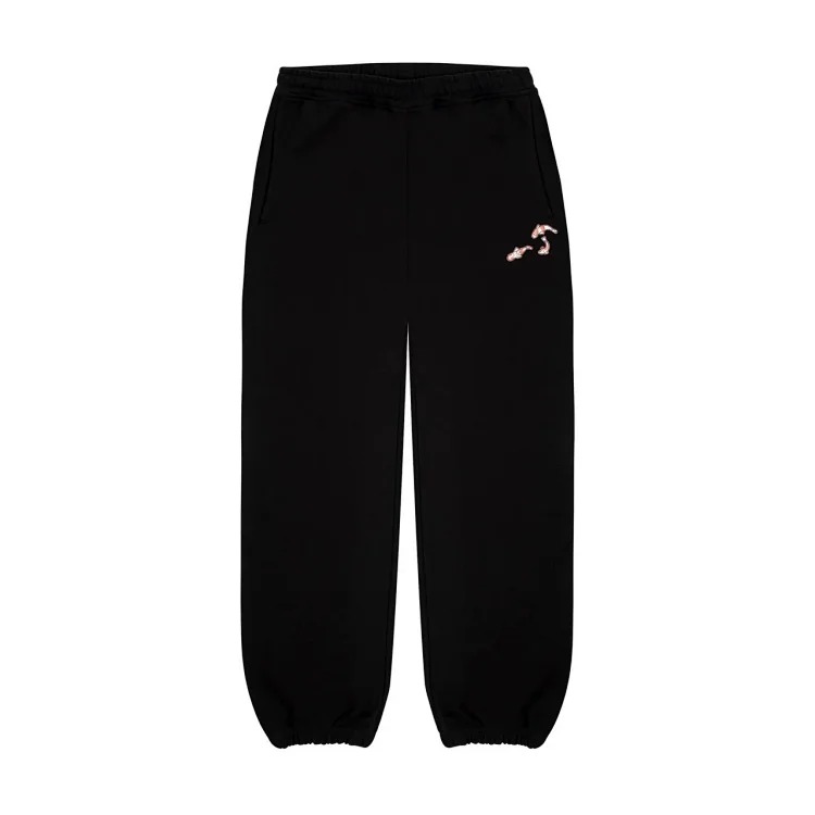 Retro plum blossom embroidered straight pants for men and women, versatile personalized street fashion jeans
