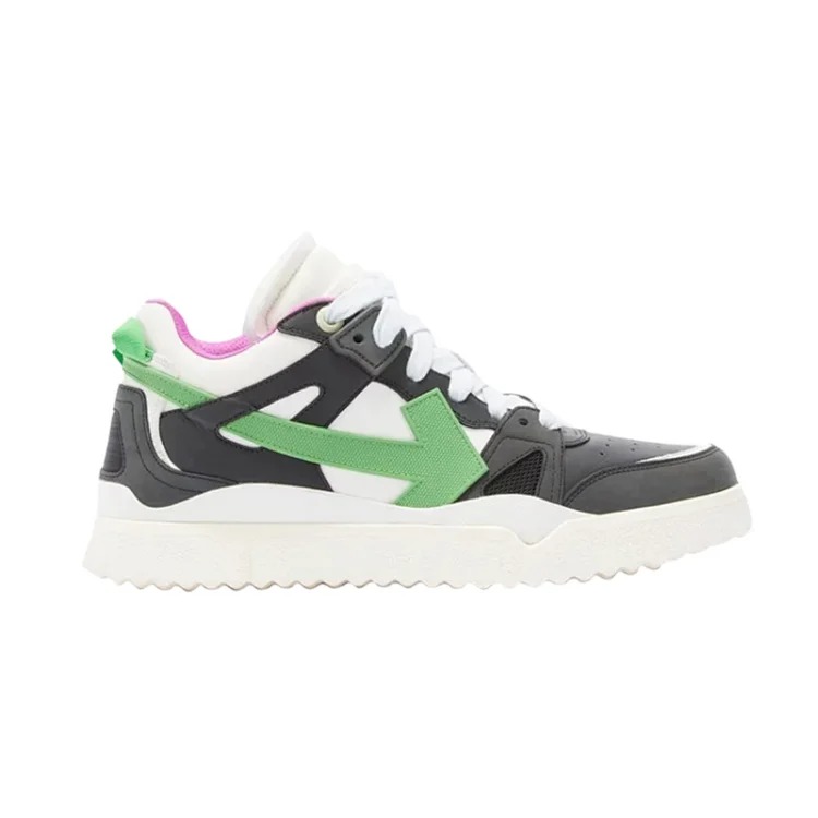 Off-Wh1te New Mid Sponge 'Black Wh1te Green' Casual sneakers