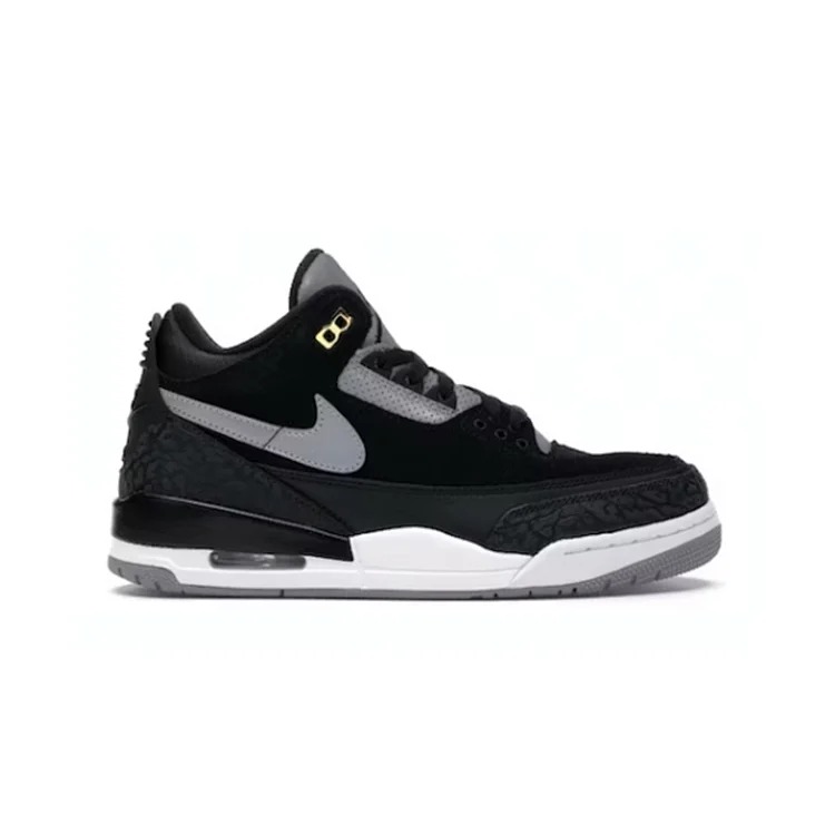 PB 3 Retro Tinker Black Cement Gold Casual sneakers