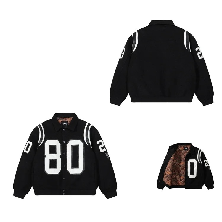 Velvet embroidered S letter joint series loose and simple terry suit