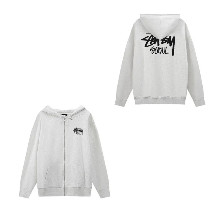 Velvet embroidered S letter joint series loose and simple terry suit