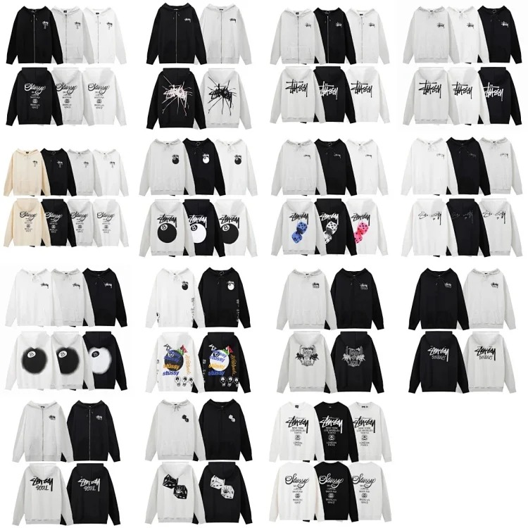 Velvet embroidered S letter joint series loose and simple terry suit