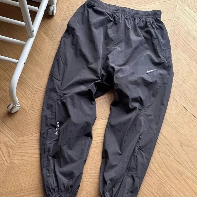 Joint suit hook print casual stand collar trouser leg zipper