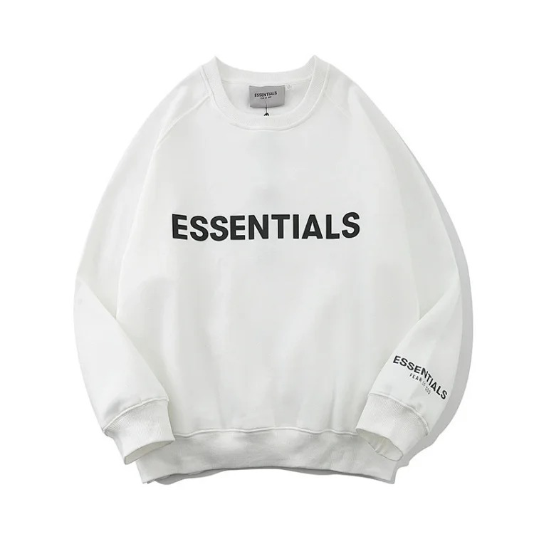 Multi-line letter round neck long-sleeved sweatshirt for men and women high street loose trend image 42