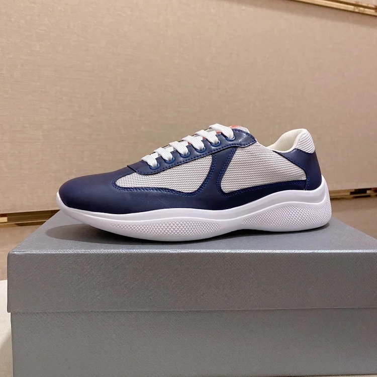 P casual shoes feature a calfskin upper.