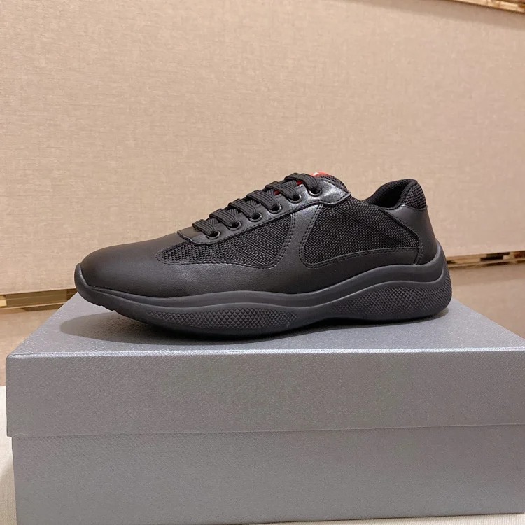 P casual shoes feature a calfskin upper.
