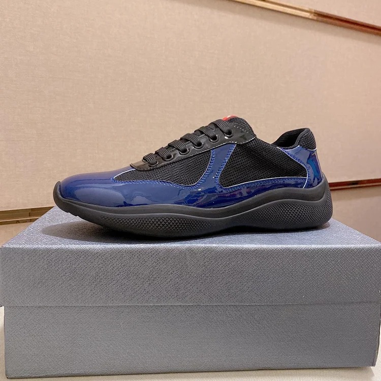 P casual shoes feature a calfskin upper.