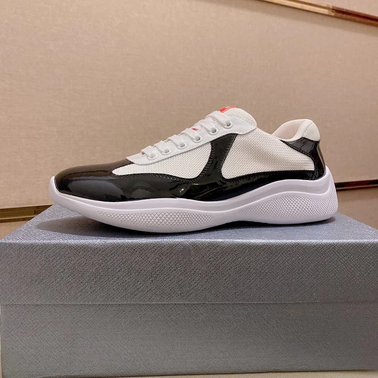 P casual shoes feature a calfskin upper.