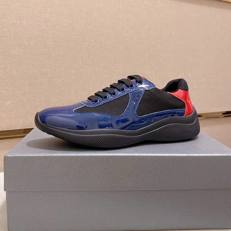 P casual shoes feature a calfskin upper.