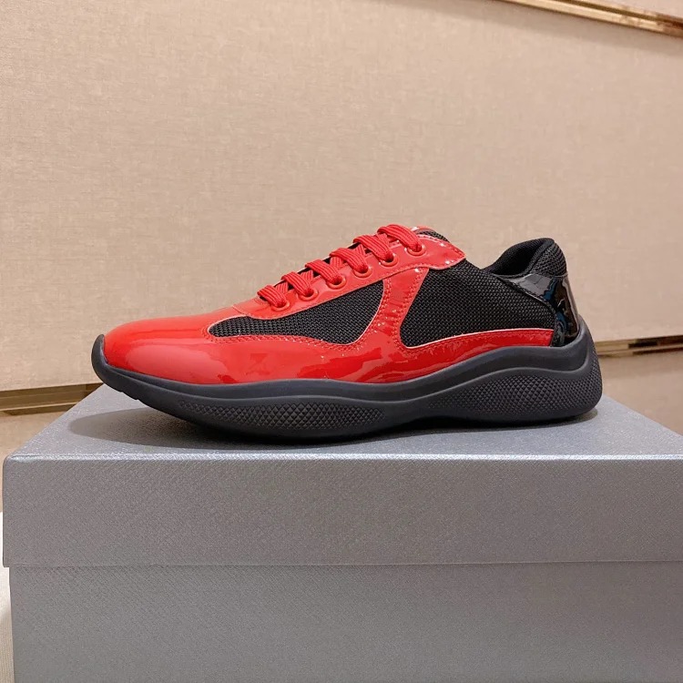 P casual shoes feature a calfskin upper.