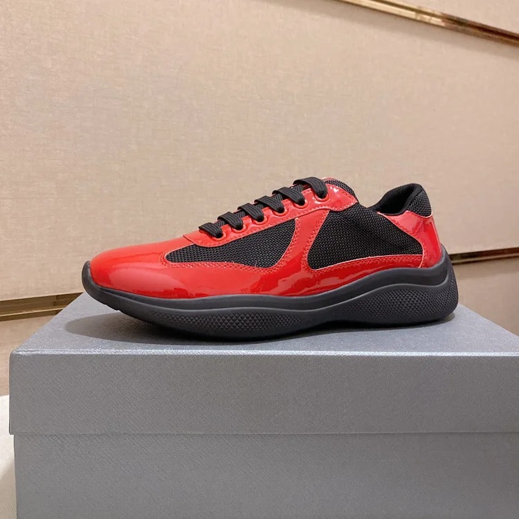 P casual shoes feature a calfskin upper.