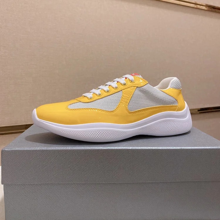 P casual shoes feature a calfskin upper.