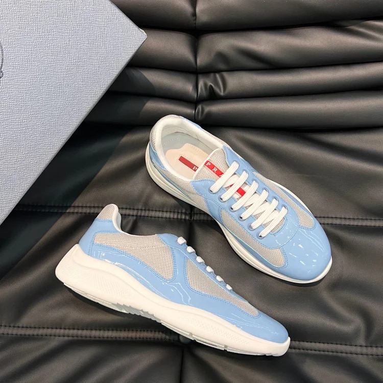 P casual shoes feature a calfskin upper.